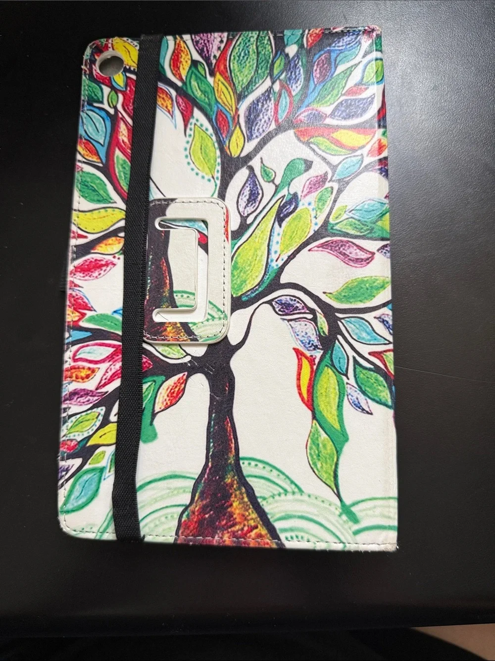 Multicolor Tree tablet cover fits fire HD8- Vibrant Leaves Design